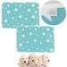 2PCS Dog Diaper Pet Urine Pad Reusable Waterproof Mat Washable Training Pad Dog Bed for Car Seat Cover-Green