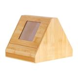 ZTGD Pet Souvenir Box Photo Frame Design Wooden Pet Memorial Urn House-Shaped Design Storage Box Pet Supplies