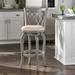 Lark Manor™ Alyn Swivel Wood in Gray/Brown | Bar Stool (29" Seat Height) | Wayfair BCD94CEE4577420392B27EA74D91A7D4