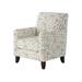 Armchair - Lark Manor™ Aravis 30" Wide Armchair Wood/Polyester/Fabric in Black/Indigo/Brown | 38 H x 30 W x 32 D in | Wayfair