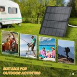 Anself 1.5W 6V Portable Solar Waterproof Solar Panel for Camping with USB Interface for Charging Mobile Phones Banks Fans LED Light