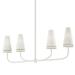 F6289-GSW-Troy Lighting-Marcel - 4 Light Linear Pendant-15.25 Inches Tall and 5 Inches Wide