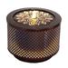 Sunnydaze Repeating Diamond Cylinder Iron Outdoor Water Fountain - 11.75