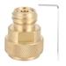 ZPSHYD Brass CO2 Adapter Brass CO2 Adapter Replace Canister Replacements for SodaStream CO2 Tank Paintball Canister Refill Adapter(Gold)