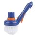 Swimming Pool Vacuum Brush Handheld Pool Corner Step Wall Brushes with Fine Nylon Bristles Round Pool Cleaning Scrubber Tool for Hot Tub Spas