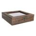 Square Picture Frame Insect Specimen Box Jewelry Containers Plant Terrarium Tray Wood Display Case