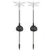 ZPSHYD 2Pcs/Set Garden Light Unique Dragonfly Solar LED Lawn Light Color Changing Garden Stake Light Decoration Dragonfly Inserted Garden Lawn Light