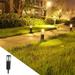 Matoen Solar Path Light Glass Lens Metal Ground Stake and Extra-Bright LED for Garden Lawn Patio Walkway Driveway