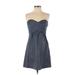 Tibi Casual Dress - A-Line: Blue Dresses - Women's Size 4