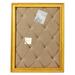 SOFE Vision Board Linen Bulletin Board Wood Frame 21 Ã—27 Yellow Pin Boards Large Cork Boards for Walls Rustic Message Board Decorative Memo Boards