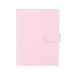 Frogued Button Snap On Notebook Journal Agenda Planner Book Diary Faux Leather Cover (Pink A5)