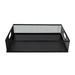 1pc Office Desktop Storage Box File Storage Basket Sundries Case (Black)