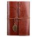 Frogued 1Pc 80 Sheets Vintage Loose Leaf Diary Journal Blank Notebook School Stationery (Brown S)