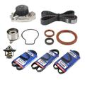 MOCA AUTOPARTS Timing Belt Kit with Water Pump & 3X Drive Belt Fit for 1994-1996 Acura Integra 1.8L DOHC