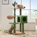 Tucker Murphy Pet™ Dubrule 52.5" Height Cactus Cat Tree Manufactured Wood in Brown/Green | 52.5 H x 19 W x 16 D in | Wayfair