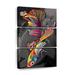 Bay Isle Home™ Lone Siamese Fighting Fish Abstract Color Multi Piece Canvas Print On Canvas 3 Pieces by Jude A Set Canvas in Gray/White | Wayfair