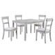 Red Barrel Studio® Alhia 4 - Person Dining Set Wood/Upholstered in Brown/Gray | 30 H x 36 W x 48 D in | Wayfair 4305872EA3F6466495C0C446758B3100