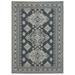 Blue/Gray 90.55 x 62.99 x 0.39 in Area Rug - Bungalow Rose Reffett Area Rug Polyester | 90.55 H x 62.99 W x 0.39 D in | Wayfair