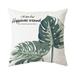 TOYFUNNY Outdoor Waterproof Throw Pillow Covers 18X18 Inch Green Leaf Cushion For Garden Patio Furniture Chairs 1 Piece Tropical Home Decor Sofa Polyester Pillow Cover South Pillowcase Satin Pillowca