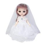 Apmemiss Clearance 6 Inch Mini Doll 13 Movable Joint Girl Baby Big Eyes Beautiful DIY toy Doll with Clothes Dress Up Fashion Doll Gifts Set for Kids Girls Boys toddlers