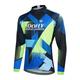 voofly Cycle Jersey Long Sleeve Men Lightweight Long Sleeve Cycle Jersey Men Road Bicycles Shirt Breathable Mtb Bike Jersey House Bicycle Shirt Full Zip Blue XL