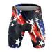 SZXZYGS Sweatpants for Men Baggy Fit Summer Mens Leisure Sports Fashion 3D Printing Independence Day Short Cycling Pants