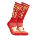 Men's Mitchell & Ness Red Calgary Flames Power Play Crew Socks