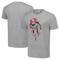 Men's Starter Heather Gray San Francisco 49ers Logo Graphic T-Shirt