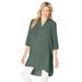 Plus Size Women's High Low Tunic by Woman Within in Pine (Size M)