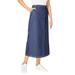 Plus Size Women's Carpenter Skirt by Woman Within in Indigo (Size 24 W)