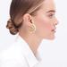 J. Crew Jewelry | Jcrew Multipearl Hoop Earrings New | Color: Gold/White | Size: Os