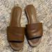 Madewell Shoes | Madewell The Boardwalk Post Slide Sandal | Color: Brown | Size: 9.5