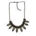 J. Crew Jewelry | J Crew Bib Necklace Rhinestones Blue Green Brushed Gold Adjustable | Color: Blue/Green | Size: Os