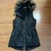 Athleta Jackets & Coats | Athleta Women's Alpine Air Vest W/Faux Fur Hood Xxs | Color: Black | Size: Xxs