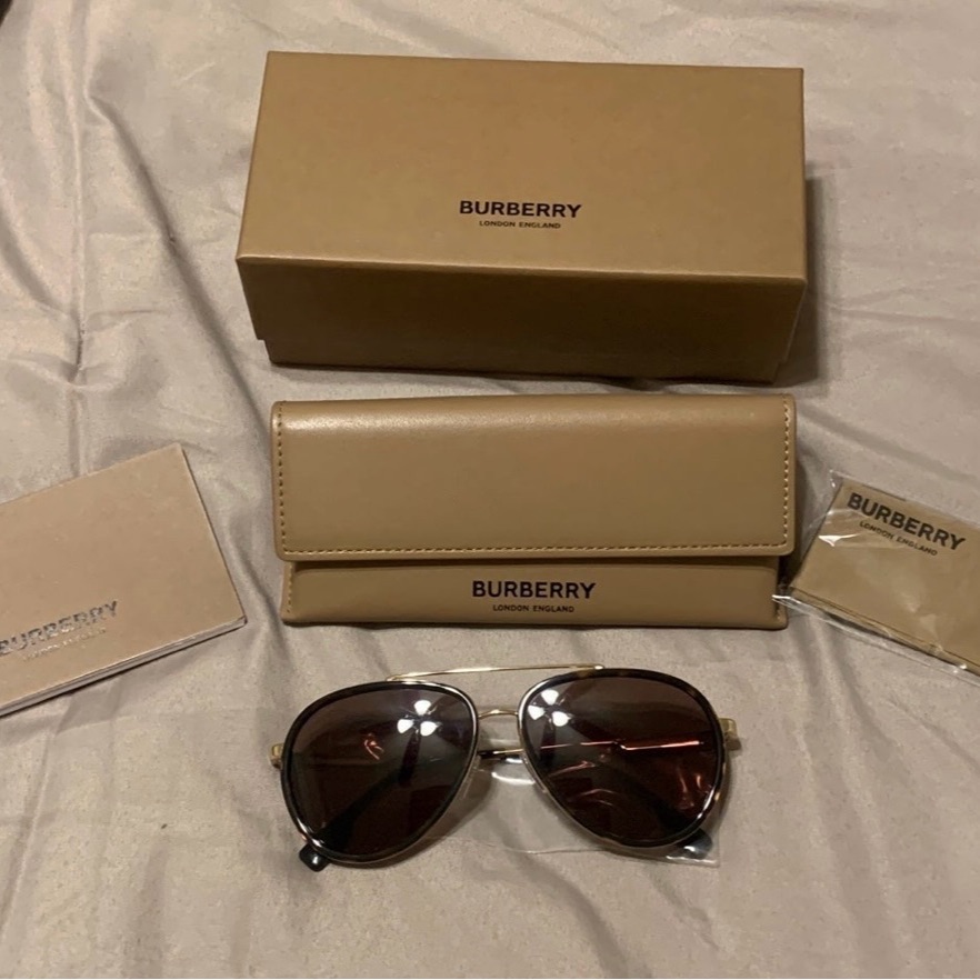Burberry Accessories | Burberry Aviator Sunglasses | Color: Gray | Size: Size - 59 15 145 3n