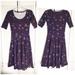 Lularoe Dresses | Lularoe Patern Bird Printed Dress Small | Color: Purple | Size: S