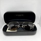 Coach Accessories | Coach Polarized Sunglasses With Case And Lens Cloth | Color: Tan | Size: Os