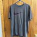 Nike Shirts | Men's Nike Shirt. Some Crackling On The Nike Sign. | Color: Gray/Purple | Size: Xl