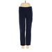 J.Crew Factory Store Dress Pants - Mid/Reg Rise Straight Leg Boyfriend: Blue Bottoms - Women's Size 00