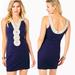 Lilly Pulitzer Dresses | Lilly Pulitzer Valli Shift True Navy Dress Size 2 | Color: Blue/Gold | Size: 2