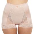 Plus Size Women's Pin Up Lace Control Panty Panty by Rhonda Shear in Pink Beige (Size 5X)