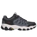 Skechers Men's After Burn M.Fit 2.0 Sneaker | Size 12.0 Extra Wide | Charcoal | Leather/Synthetic/Textile