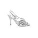 Nina Heels: Silver Shoes - Women's Size 7 1/2