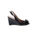 Audrey Brooke Wedges: Black Shoes - Women's Size 7