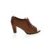 Bella Vita Heels: Brown Solid Shoes - Women's Size 8 1/2 - Peep Toe