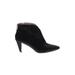 Louise Et Cie Ankle Boots: Black Print Shoes - Women's Size 6 1/2 - Pointed Toe