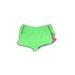 Under Armour Athletic Shorts: Green Color Block Activewear - Women's Size X-Large