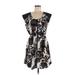 Bar III Casual Dress - Mini Scoop Neck Short sleeves: Black Dresses - Women's Size Medium