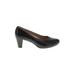 Gabor Heels: Slip-on Chunky Heel Classic Black Solid Shoes - Women's Size 7 - Round Toe