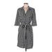 Laundry by Design Casual Dress - Shirtdress: Gray Dresses - Women's Size 8